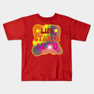 Happy 60th Birthday-Life starts at 60 Kids T-Shirt